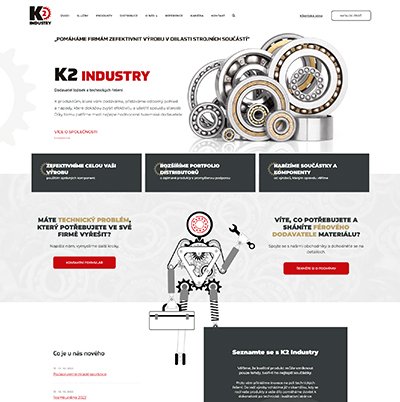 Nový web pro K2 INDUSTRY, s.r.o.