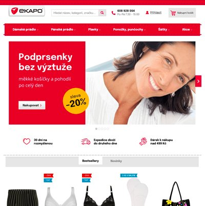 Nový e-shop pro kalhotky-podprsenky.cz
