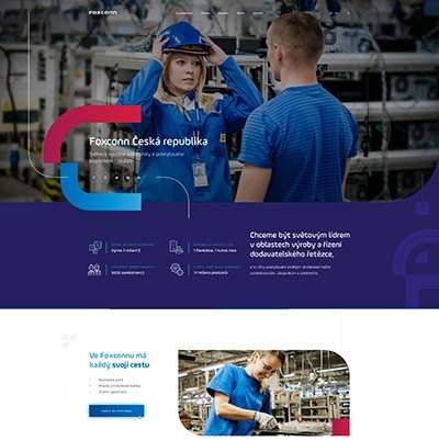 Nový web pro Foxconn Česká republika