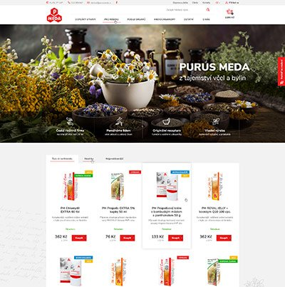 Nový e-shop pro PURUS-MEDA
